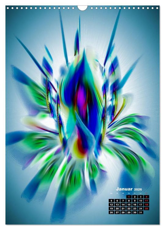 Produktbild: Bl&uuml;hende Fantasie - Digitalkunst (Wandkalender 2026 DIN A3 hoch), CALVENDO Monatskalender