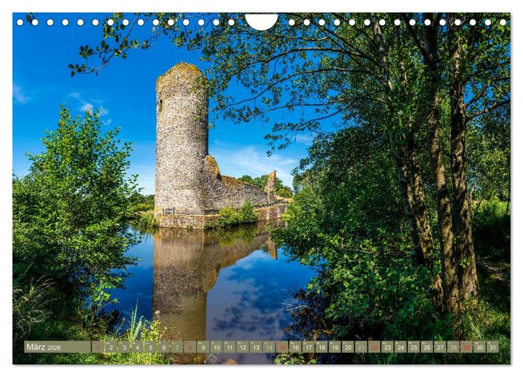 Produktbild: Burgen in Rheinland-Pfalz (Wandkalender 2026 DIN A4 quer), CALVENDO Monatskalender