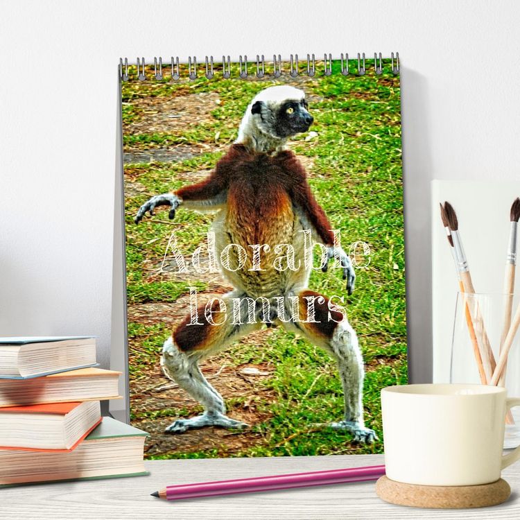 Produktbild: Adorable lemurs (Desk Calendar 2026 DIN A5 portrait), CALVENDO 12 Month DeskCalendar