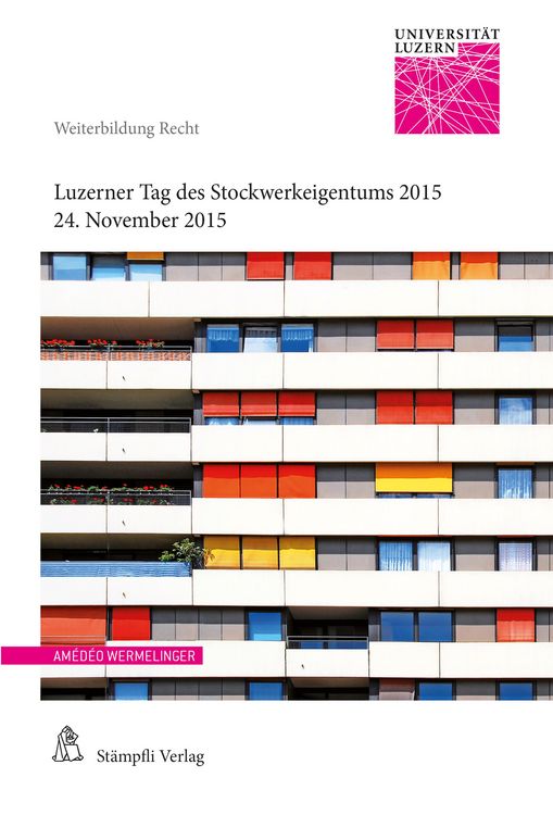Produktbild: Luzerner Tag des Stockwerkeigentums 2015
