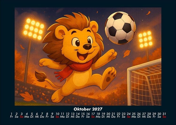 Produktbild: Buschi und das Fu&szlig;balljahr 2027 Fotokalender DIN A4