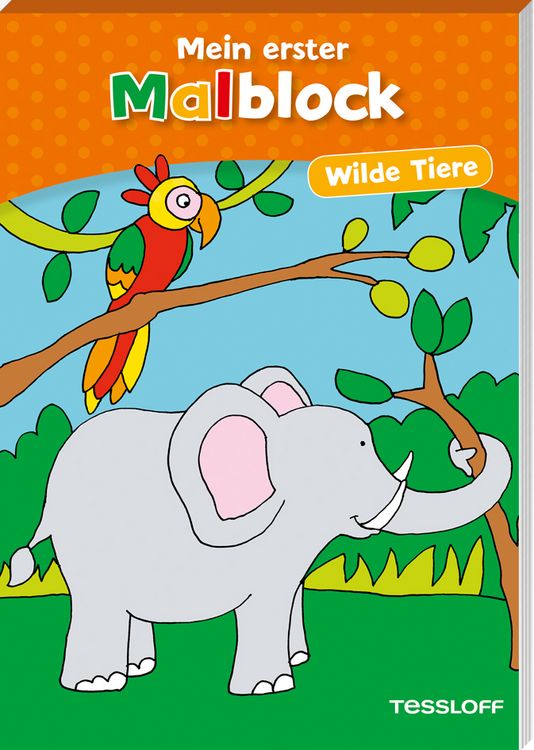 Produktbild: Erster Malblock. Wilde Tiere
