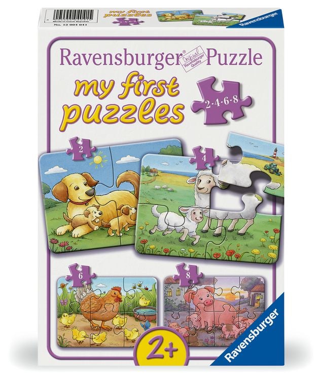 Produktbild: Kinderpuzzle 2, 4, 6, 8 Teile - Kleine Bauernhoftiere