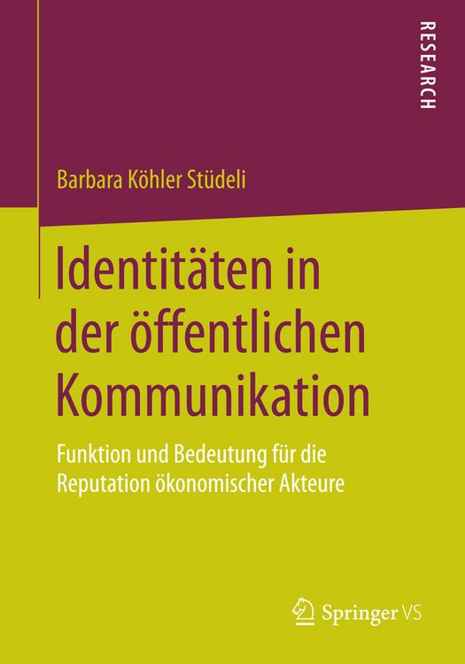Produktbild: Identit&auml;ten in der &ouml;ffentlichen Kommunikation