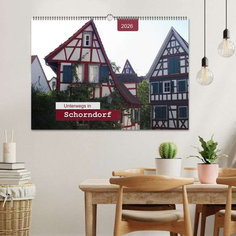 Produktbild: Unterwegs in Schorndorf (Wandkalender 2026 DIN A2 quer), CALVENDO Monatskalender
