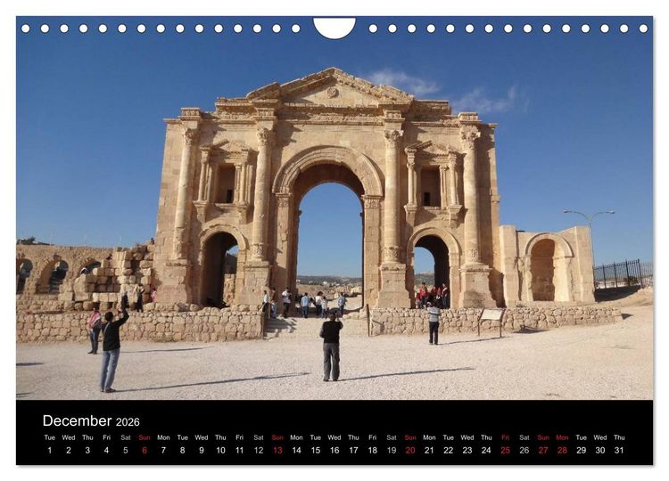 Produktbild: Monuments of Jordan 2026 (Wall Calendar 2026 DIN A4 landscape), CALVENDO 12 Month Wall Calendar
