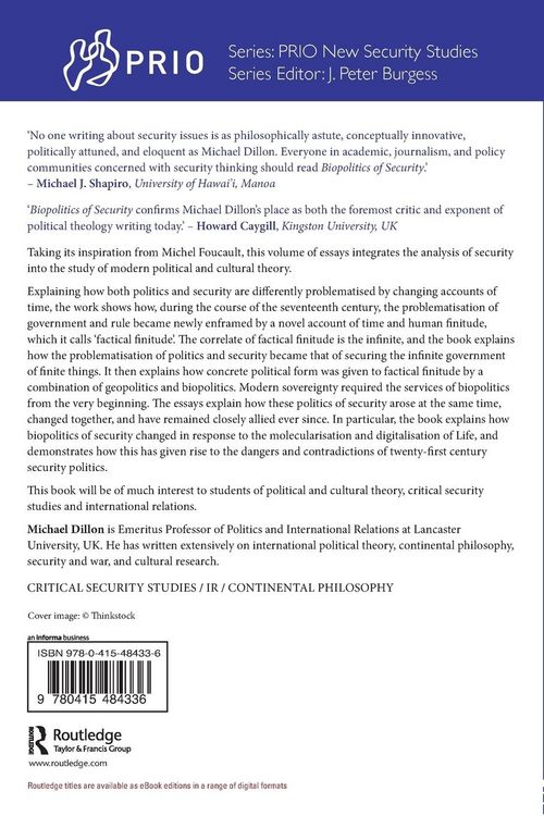 Produktbild: Biopolitics of Security