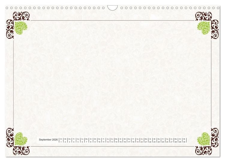 Produktbild: Bastelkalender Nostalgie-Rahmen 2026 (Wandkalender 2026 DIN A3 quer), CALVENDO Monatskalender