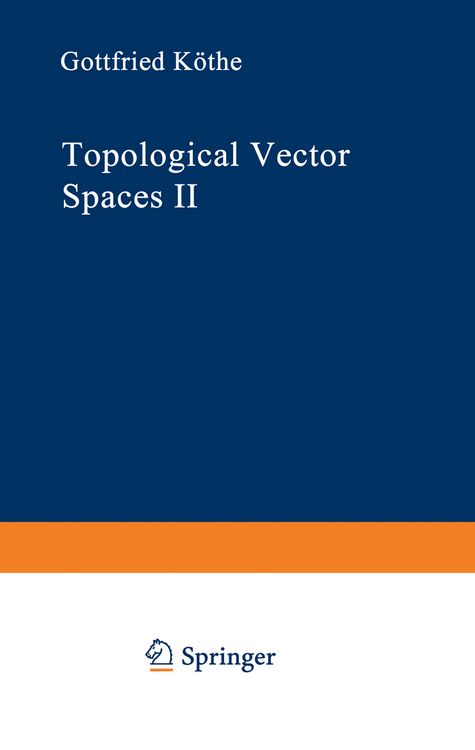 Produktbild: Topological Vector Spaces II