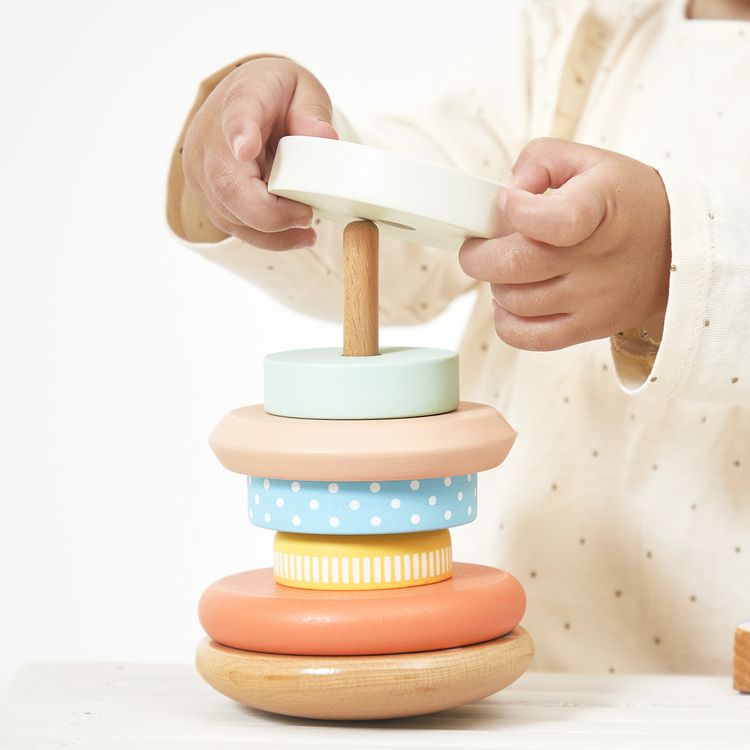 Produktbild: Holz-Stapelspiel Vogel & Nest ab 12 Monaten &ndash; 7-teilig