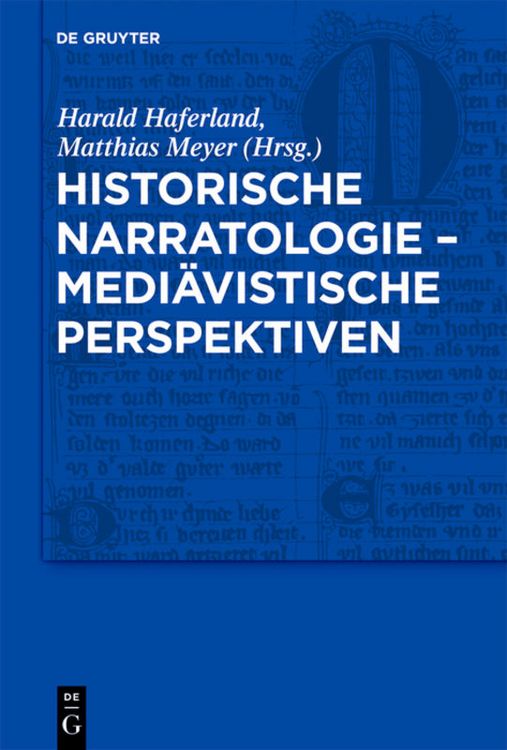 Produktbild: Historische Narratologie &ndash; Medi&auml;vistische Perspektiven