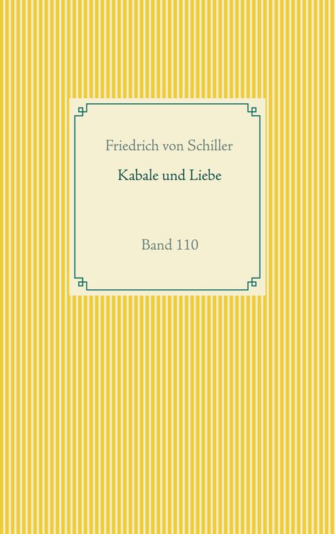 Produktbild: Kabale und Liebe