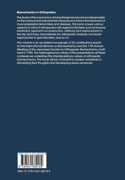Produktbild: Biomechanics in Orthopedics