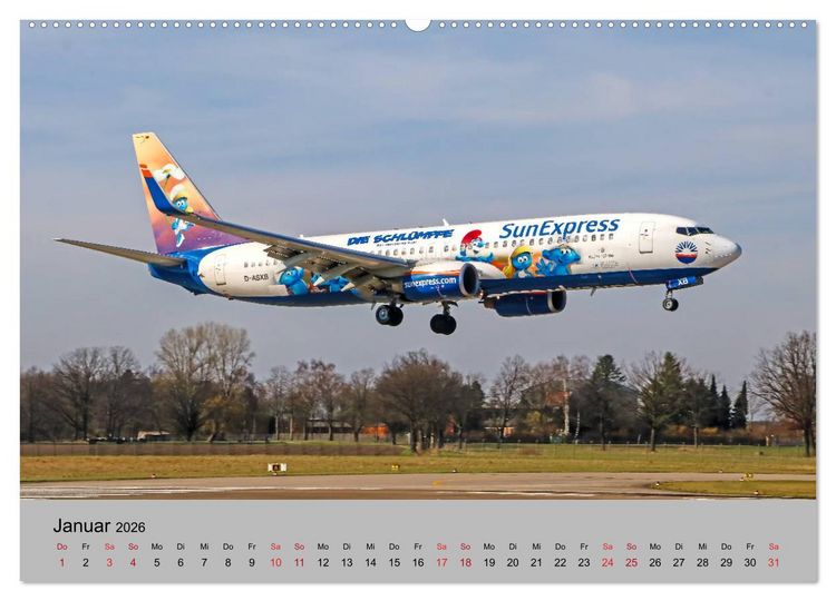 Produktbild: Welt der Flugzeuge - Faszination Luftfahrt 2026 (hochwertiger Premium Wandkalender 2026 DIN A2 quer), Kunstdruck in Hochglanz