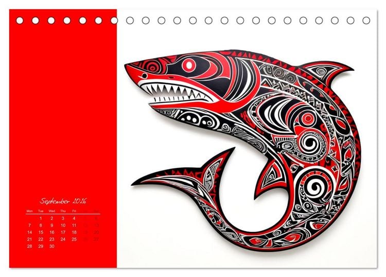 Produktbild: Tribal animals (Desk Calendar 2026 DIN A5 landscape), CALVENDO 12 Month DeskCalendar