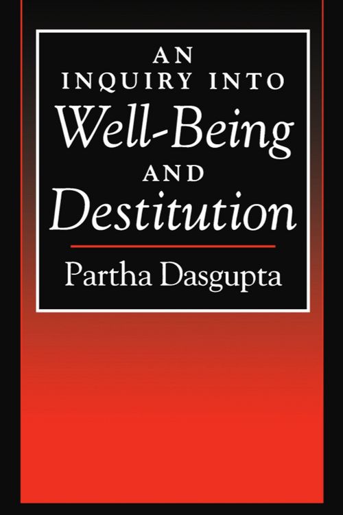 Produktbild: An Inquiry into Well-Being and Destitution