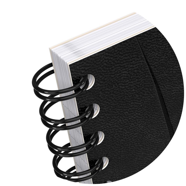 Produktbild: Oxford Spiralbuch Signature A5, 5mm kariert, mit flexiblem Cover, 80 Blatt, Optik Paper&reg;, SCRIBZEE&reg; kompatibel, schwarz
