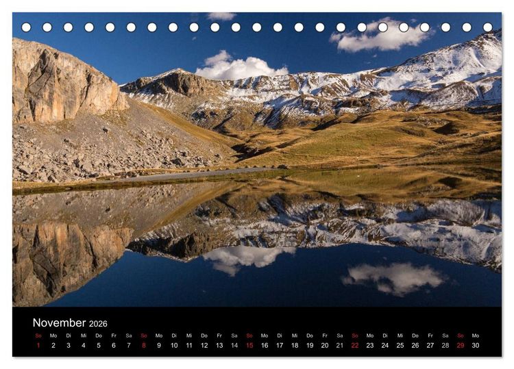 Produktbild: Entschleunigt ... reisen durch traumhafte Landschaften "Les Grandes Alpes" (Tischkalender 2026 DIN A5 quer), CALVENDO Monatskalender