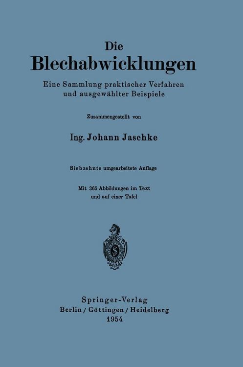 Produktbild: Die Blechabwicklungen