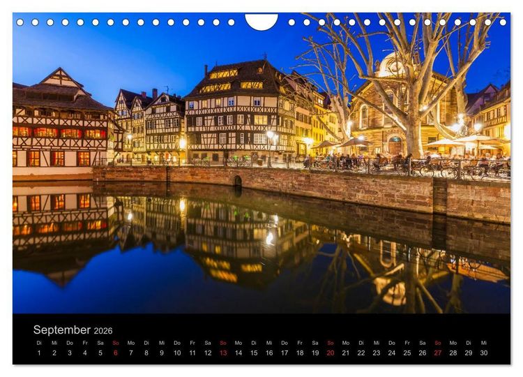 Produktbild: Stra&szlig;burg Impressionen (Wandkalender 2026 DIN A4 quer), CALVENDO Monatskalender