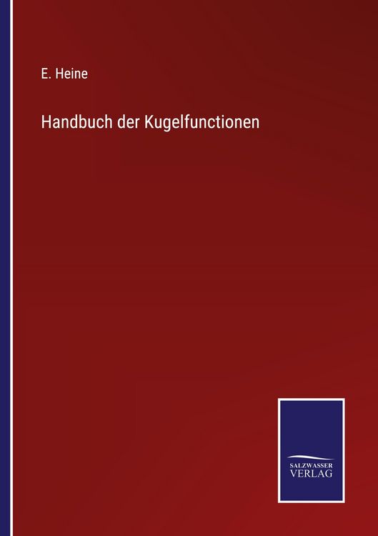 Produktbild: Handbuch der Kugelfunctionen