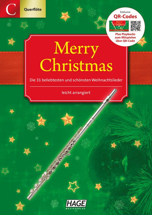 Produktbild: Merry Christmas f&uuml;r C-Instrumente (Querfl&ouml;te, Oboe)