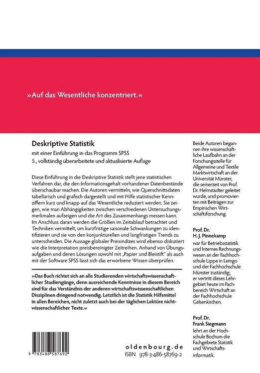 Produktbild: Deskriptive Statistik