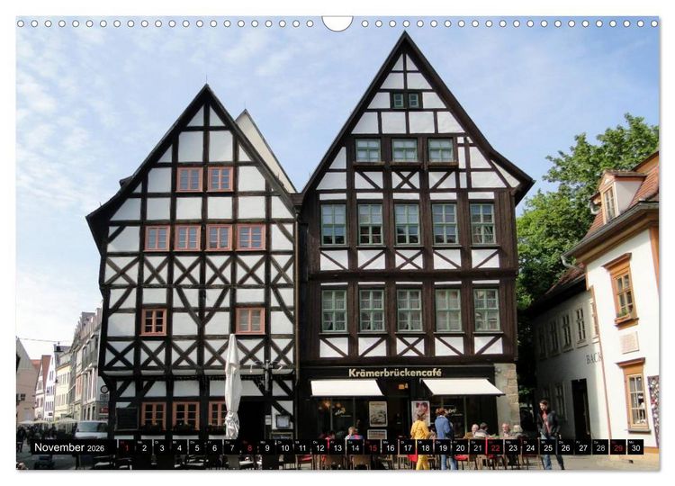 Produktbild: Willkommen in ERFURT (Wandkalender 2026 DIN A3 quer), CALVENDO Monatskalender