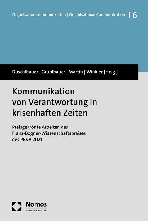 Produktbild: Kommunikation von Verantwortung in krisenhaften Zeiten