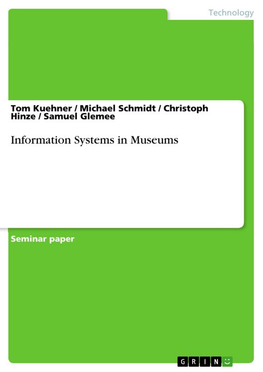 Produktbild: Information Systems in Museums