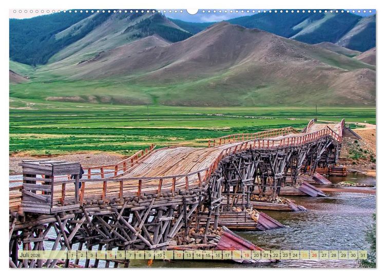 Produktbild: Reise durch Asien - Mongolei (Wandkalender 2026 DIN A2 quer), CALVENDO Monatskalender