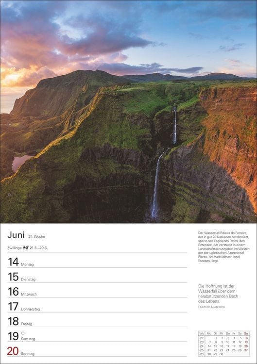 Produktbild: Berge Wochenplaner 2027 - 53 faszinierende Fotografien
