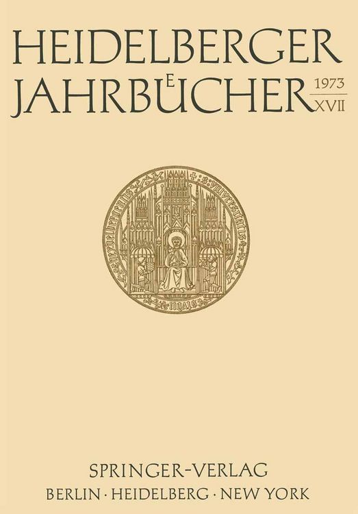 Produktbild: Heidelberger Jahrb&uuml;cher XVII