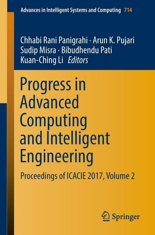 Produktbild: Progress in Advanced Computing and Intelligent Engineering