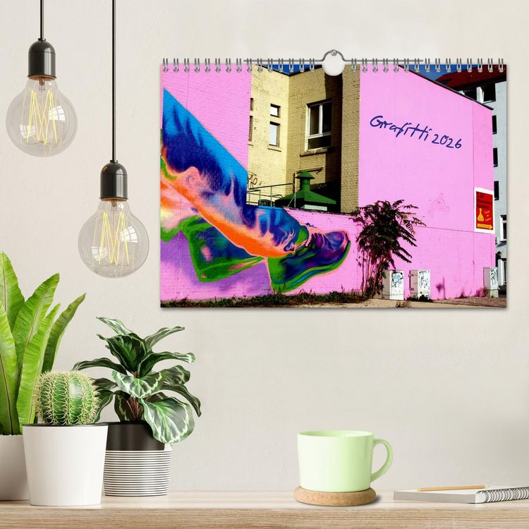 Produktbild: Grafitti 2026 (Wandkalender 2026 DIN A4 quer), CALVENDO Monatskalender