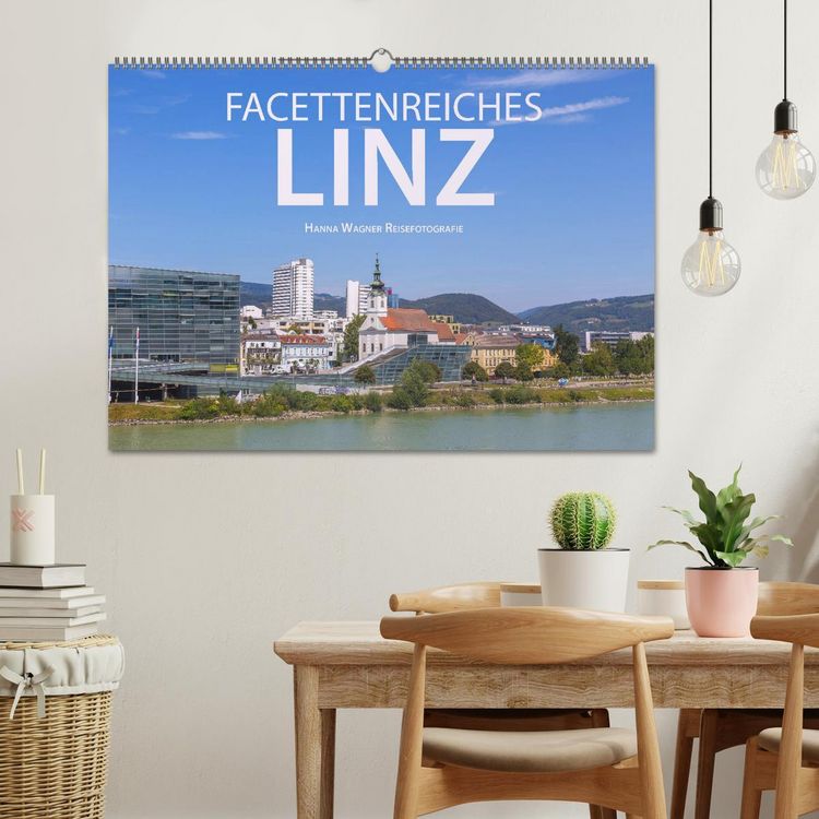 Produktbild: Facettenreiches Linz (Wandkalender 2026 DIN A2 quer), CALVENDO Monatskalender