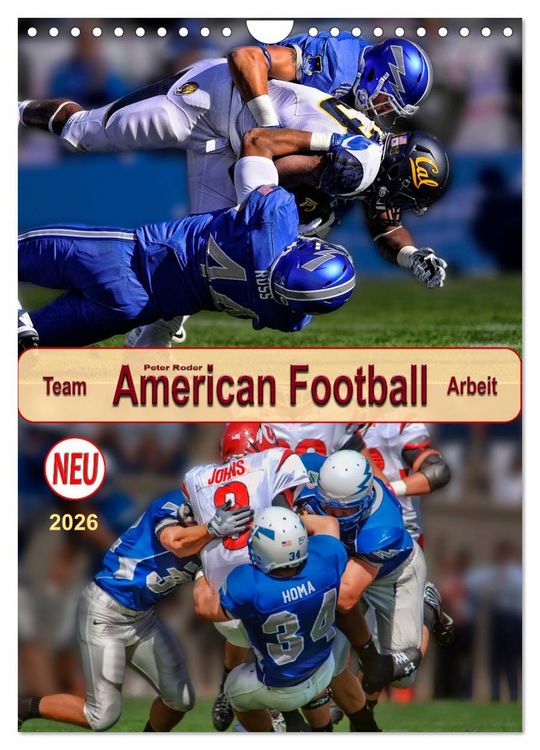 Produktbild: American Football, Team-Arbeit (Wandkalender 2026 DIN A4 hoch), CALVENDO Monatskalender