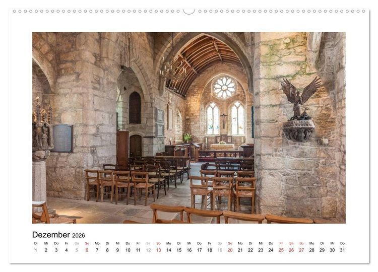 Produktbild: Cornwall - Land zwischen den Meeren (hochwertiger Premium Wandkalender 2026 DIN A2 quer), Kunstdruck in Hochglanz