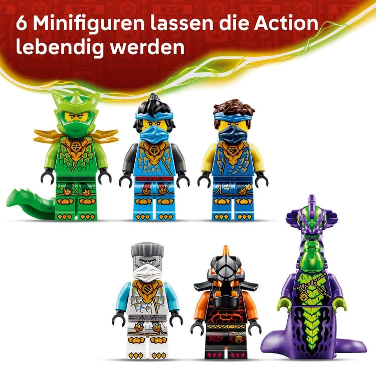 Produktbild: LEGO NINJAGO 71869 W&uuml;stensegler, Spielzeug-LKW f&uuml;r Kinder, 3 Fahrzeuge und 6 Minifiguren
