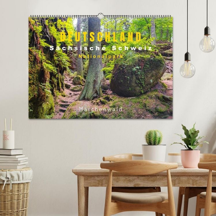 Produktbild: DEUTSCHLAND, S&auml;chsische Schweiz Nationalpark, M&auml;rchenwald (Wandkalender 2026 DIN A2 quer), CALVENDO Monatskalender