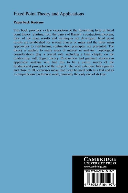 Produktbild: Fixed Point Theory and Applications
