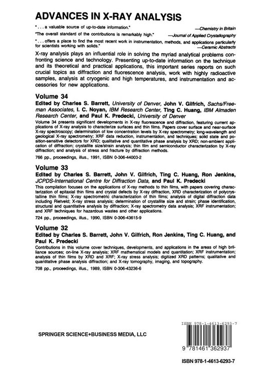 Produktbild: Advances in X-Ray Analysis