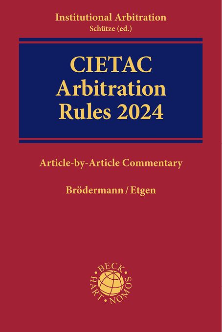 Produktbild: CIETAC Arbitration Rules 2024