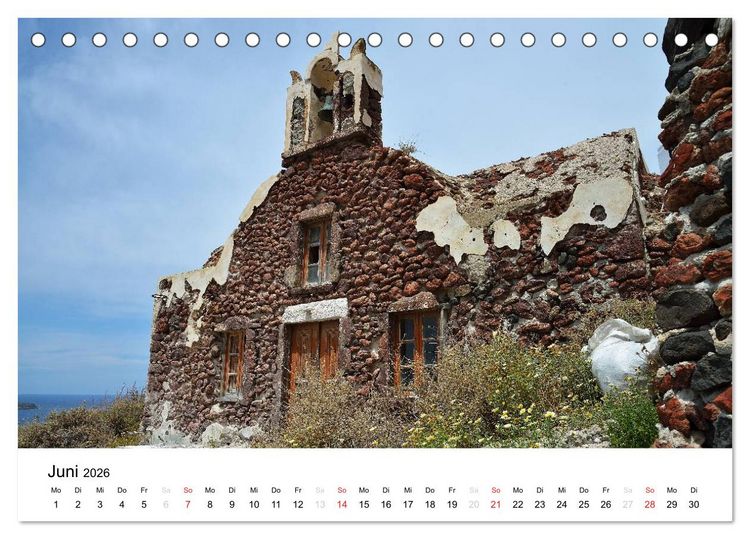 Produktbild: Kirchen und Kl&ouml;ster Griechenlands (Tischkalender 2026 DIN A5 quer), CALVENDO Monatskalender