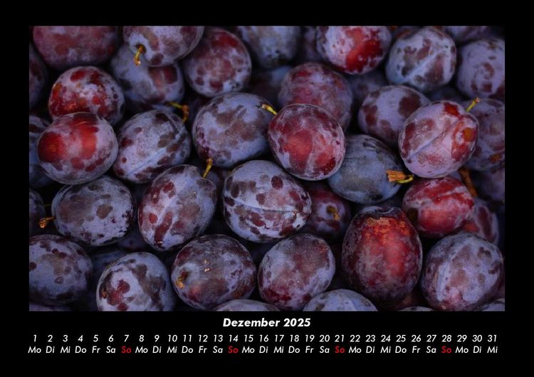 Produktbild: Obstkalender 2025 Fotokalender DIN A3
