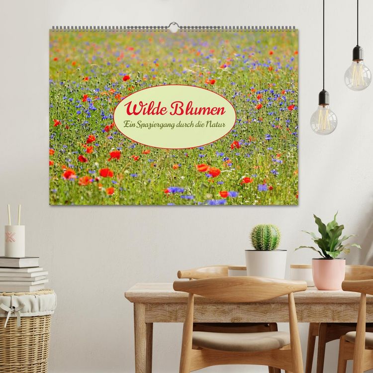 Produktbild: Wilde Blumen - ein Spaziergang durch die Natur (Wandkalender 2026 DIN A2 quer), CALVENDO Monatskalender