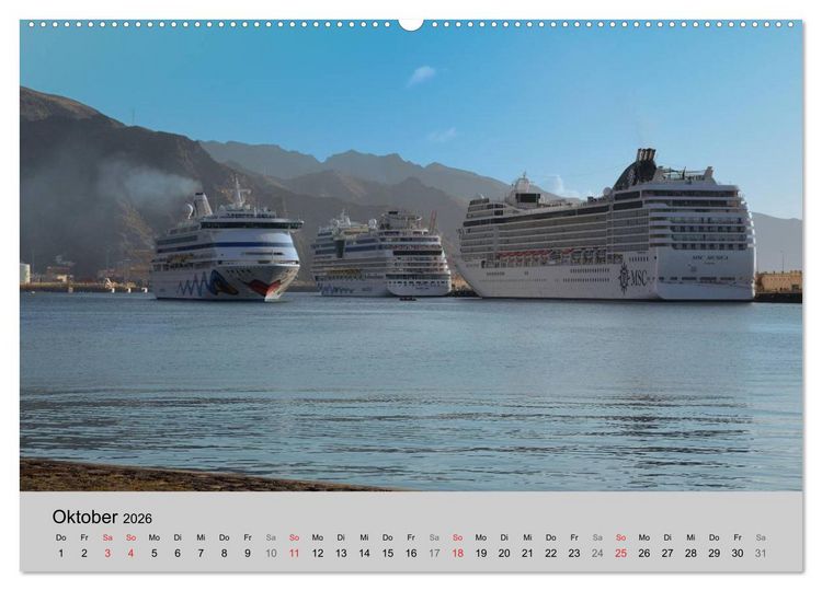 Produktbild: Kreuzfahrt Impressionen (Wandkalender 2026 DIN A2 quer), CALVENDO Monatskalender