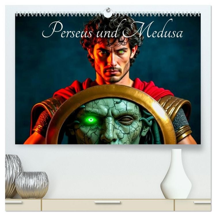 Produktbild: Perseus und Medusa (hochwertiger Premium Wandkalender 2027 DIN A2 quer), Kunstdruck in Hochglanz
