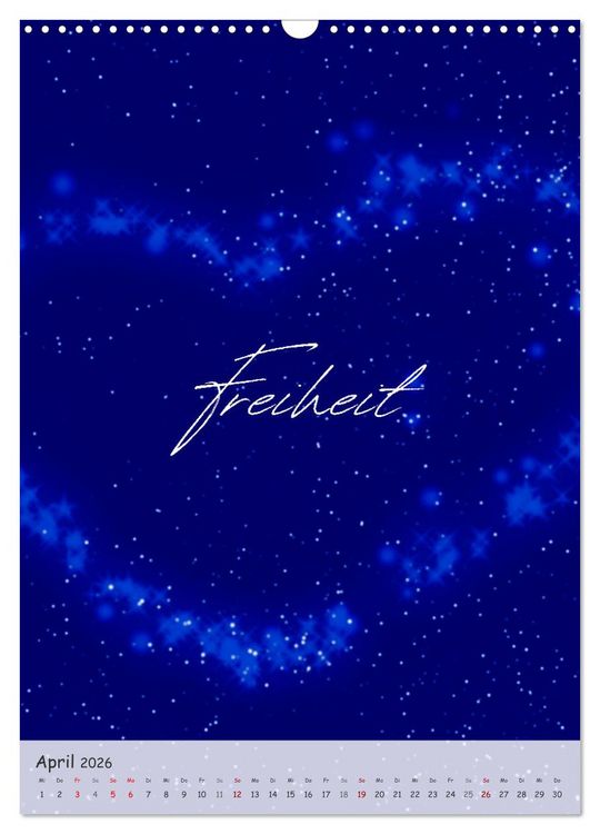 Produktbild: 12 Worte f&uuml;r Liebe (Wandkalender 2026 DIN A3 hoch), CALVENDO Monatskalender