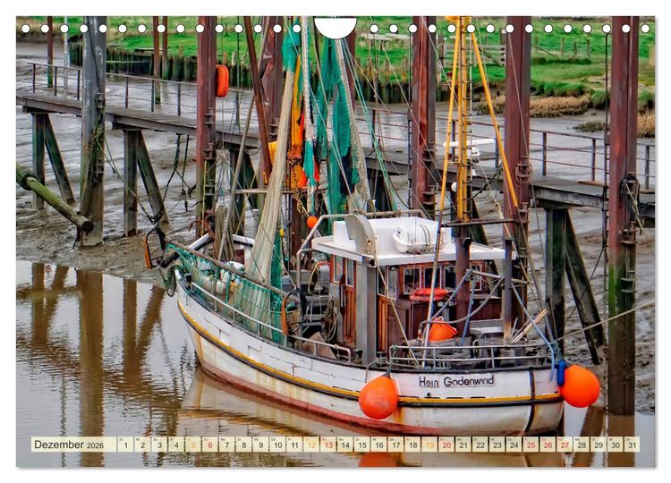 Produktbild: Maritime Augenblicke - Fischkutter (Wandkalender 2026 DIN A4 quer), CALVENDO Monatskalender